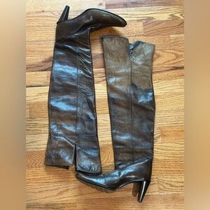 Lavorazione Artigiana Women’s genuine leather high heeled boots vintage